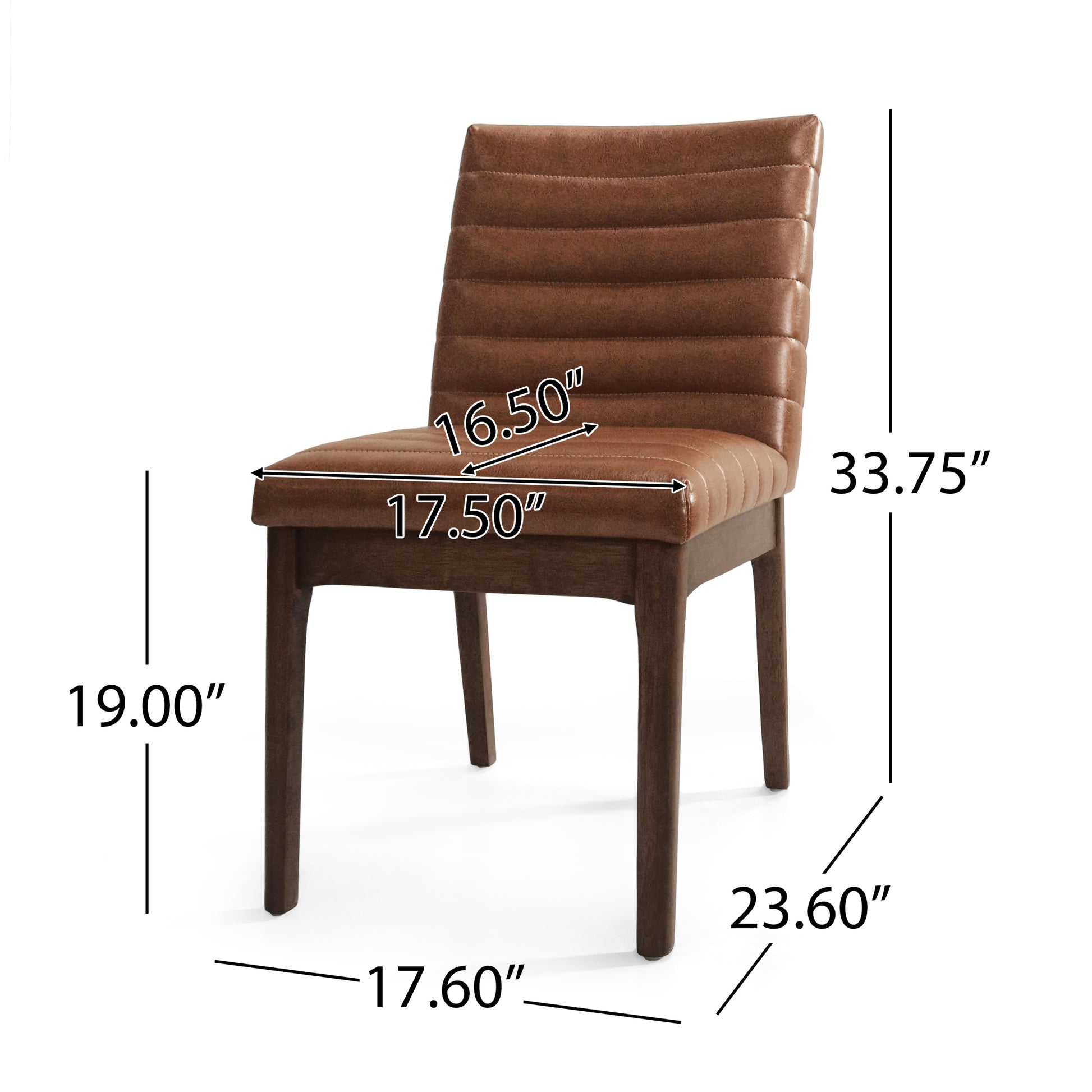 Upholstered Dining Chairs With Rubber Legs Set Of 2 ,Light Brown Light Brown Wood