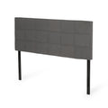 King Cal King Sized Headboard California King Charcoal Grey Fabric