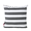 Coronado Stripe Square Pillow Set Of 2 Black Fabric