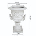 Mgo Garden Urn Planter Antique White Magnesium Oxide