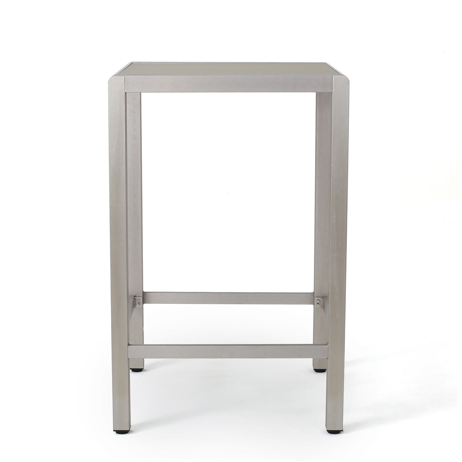 Cape Coralglass Top Bartable Grey Aluminium