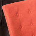 Angelina Kd Tufted Dining Chair Orange Velvet