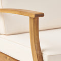 Perla Club Chair Cream Acacia Wood