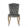 Dining Chair Mp2 Set Of 2 Charcoal Velvet