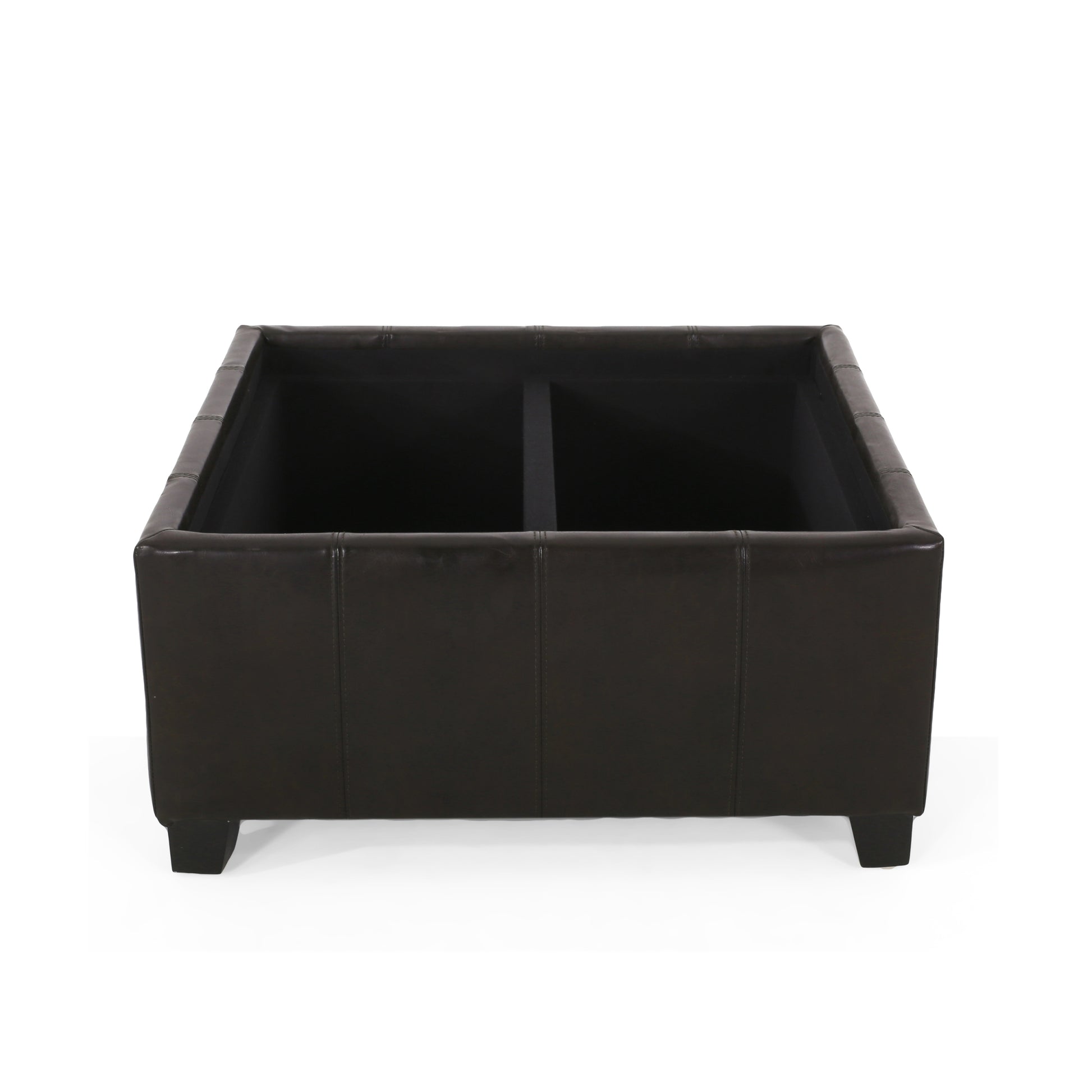 Mansfield Ottoman Brown Pu