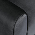 Miranda Velvet 3 Seater Sofa Black Velvet