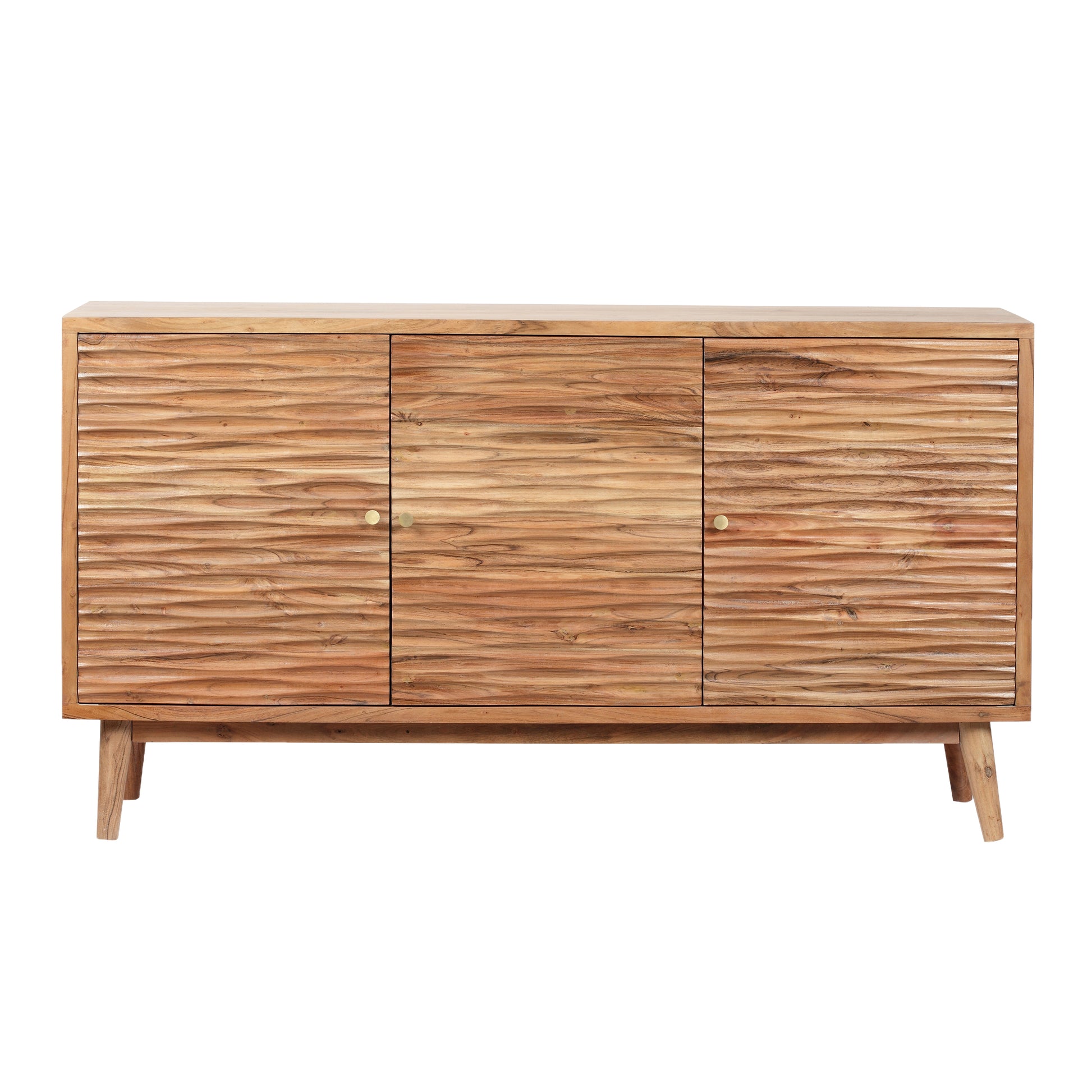 Sideboard 3 Door Natural Wood