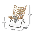 Bryson Chair Light Brown Rattan