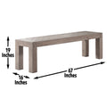 Auckland Bench Reclaimed Brown Brown Wood
