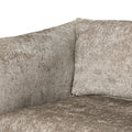 Club Chair Beige Brown Fabric