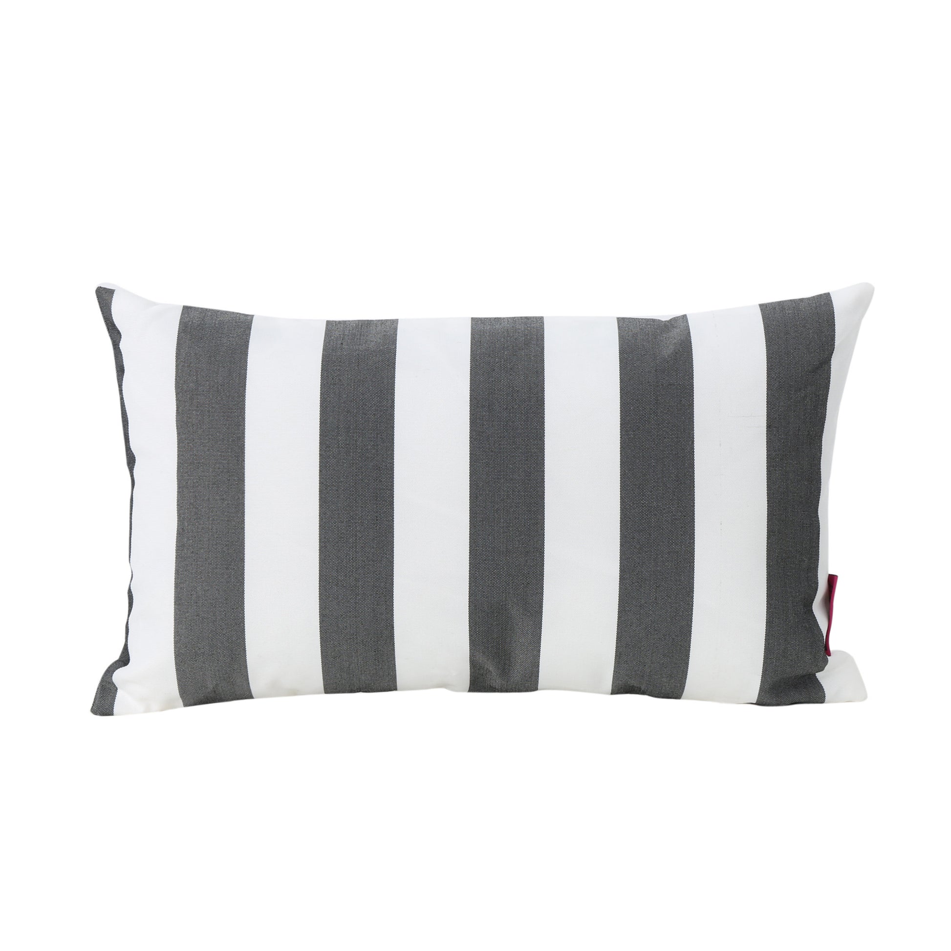 Coronado Stripe Rectangular Pillow Black Fabric