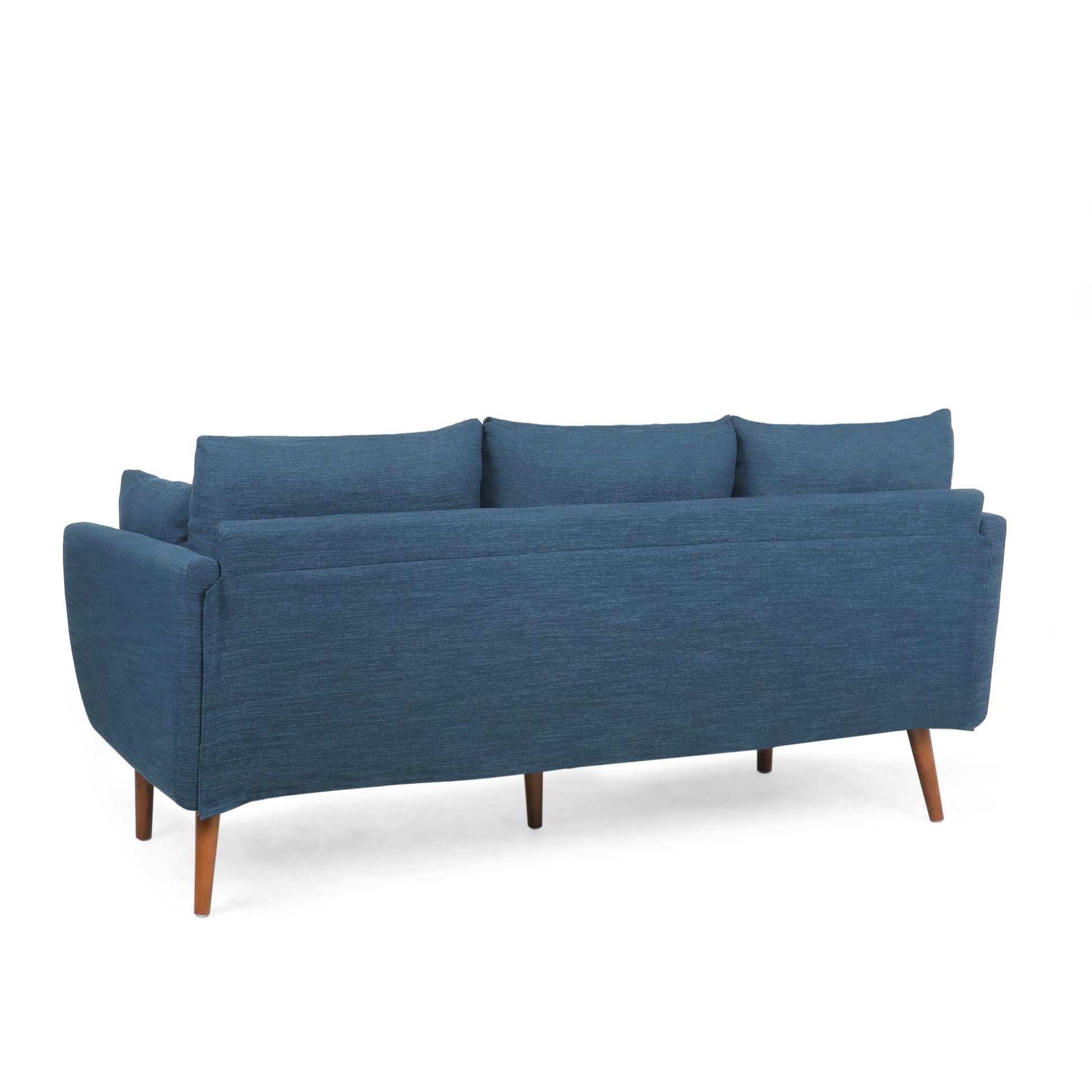 3 Seater Sofa Navy Blue Fabric