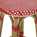 Barstool Red Wicker