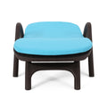 Mikael Chaise Lounge With Cushion Dark Brown Polypropylene