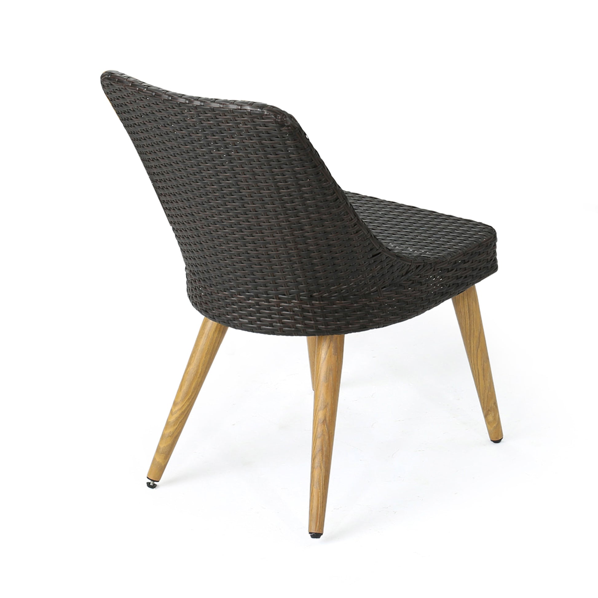 Delphi Dining Chair With Heat Transfer Legs Brown Multi Rattan