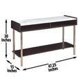 Carrie Sofa Table Brown Brown Wood