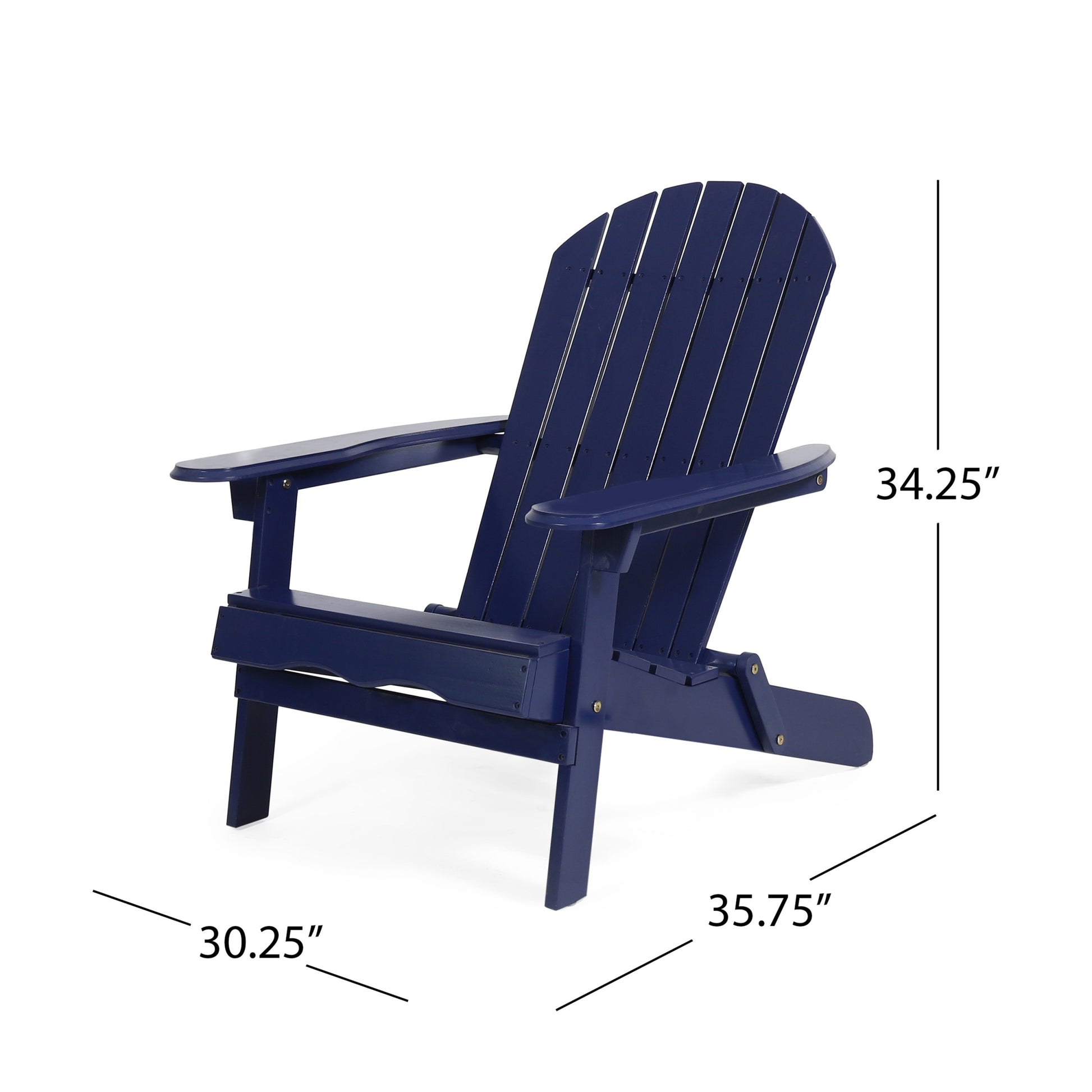 Malibu Adirondack Chair Blue Acacia Wood