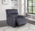 Lovell Power Reclining Chair Dark Gray Dark Gray Fabric