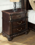 Monte Carlo Nightstand Dark Brown Dark Brown Wood