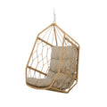 Allegra Hanging Chair Brown Fabric