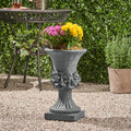 Mgo Garden Urn Planter Antique Gray Magnesium Oxide