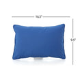 Coronado Rectangular Pillow Blue Fabric