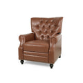 Recliner Chair Light Brown Pu