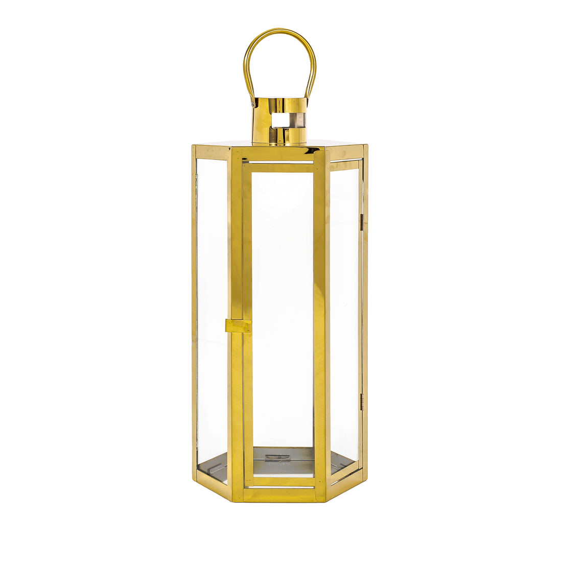 Frank 23"H Stainless Steel Lantern Gold Stainless Steel