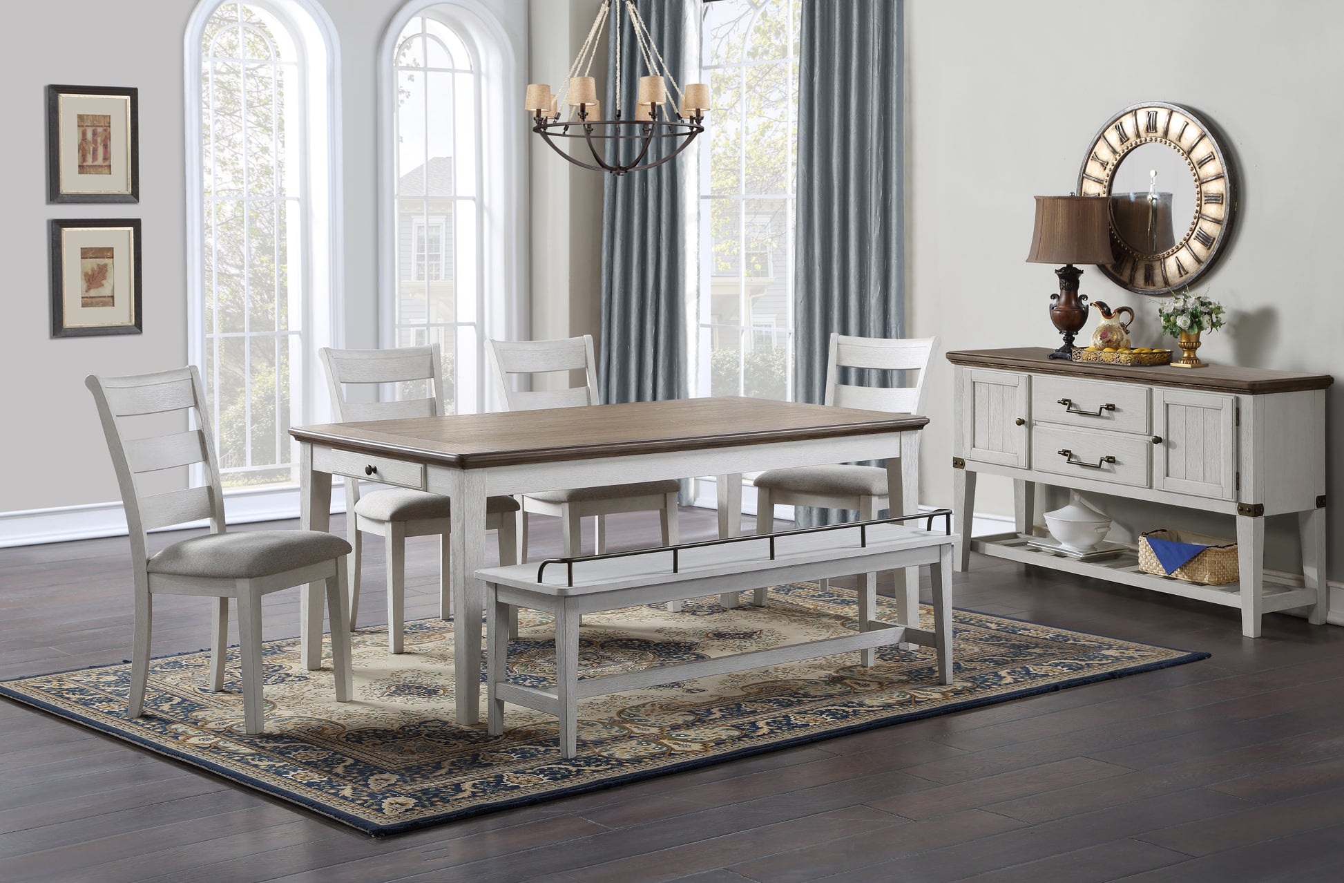 Pendleton Side Chair Set Of 2 White White Wood