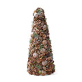 Pine Cone Table Top Tree Natural White Foam