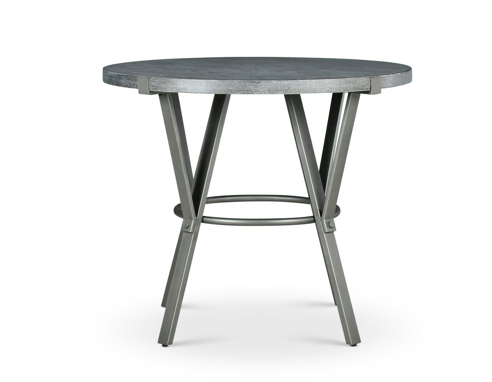 Portland Round Counter Table Dark Gray Dark Gray Wood