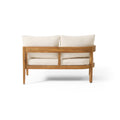 Brooklyn Sofa Set Teak Beige Beige Acacia Wood