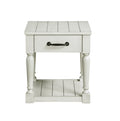 Hemingway End Table White White Wood
