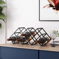 Wine Rack Black Iron