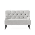 Nicole Kd Settee Light Grey Fabric