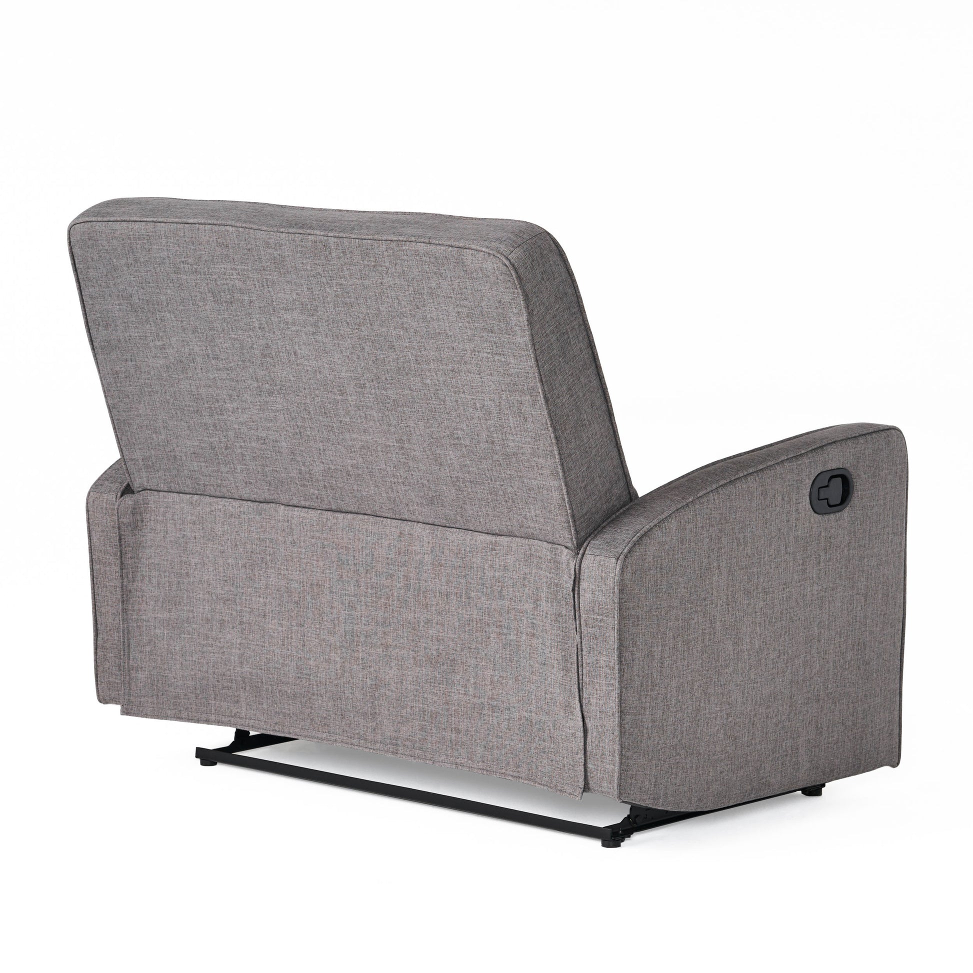 47" Wide Manual Standard Recliner Gray Fabric