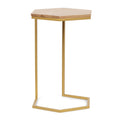 End Table Set Of 3 Natural Wood Metal