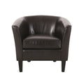 Club Chair Brown Pu