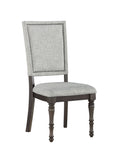 Linnett Upholstered Back Chair Set Of 2 Dark Brown Dark Brown Wood