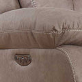 Aria Dual Power Recliner Sand Brown Fabric