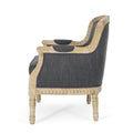 Club Chair Charcoal Fabric