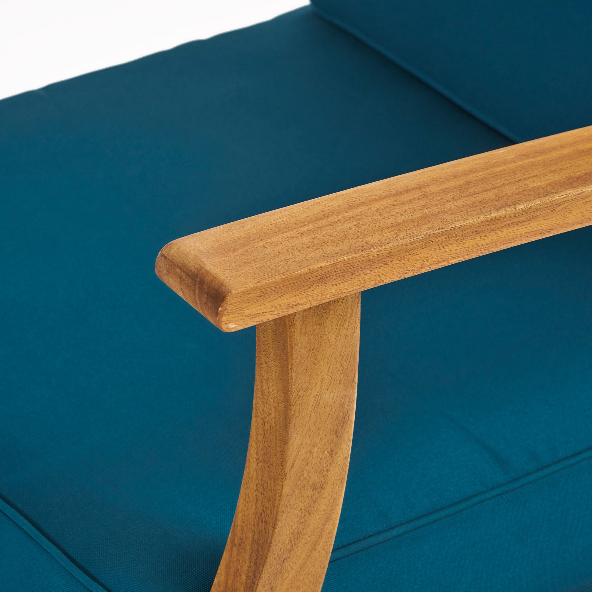 Perla Club Chair Blue Acacia Wood