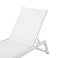 Myers Chaise Lounge Mp1 White Metal Mesh