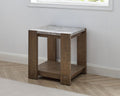 Libby Sintered Stone End Table Brown Brown Wood