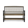 Bench Grey Black Wood