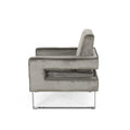 Arm Chair Grey Velvet