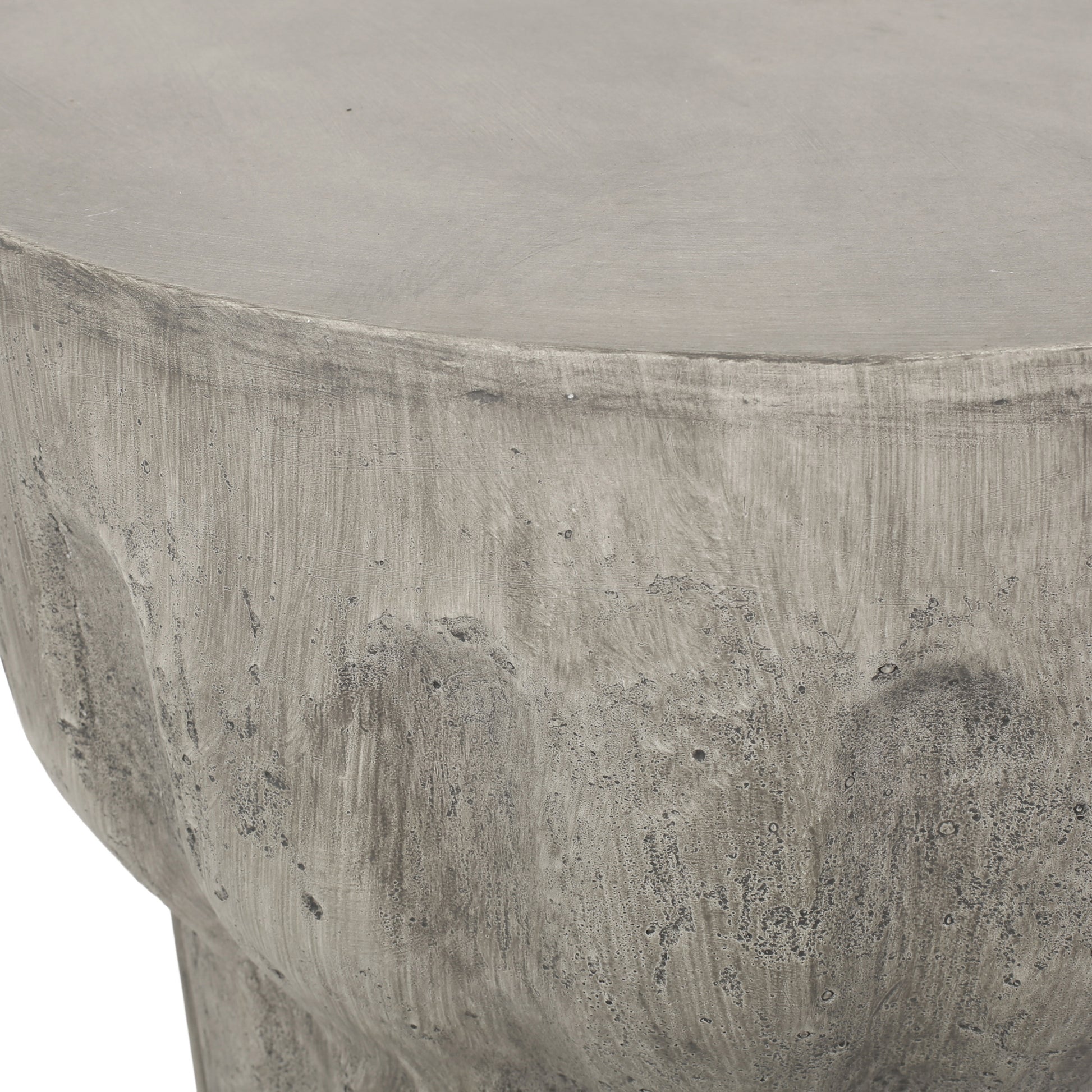 Delphinus Side Table Grey Concrete