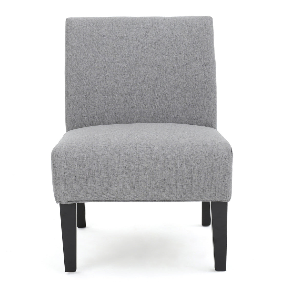 Accent Chair Grey Fabric