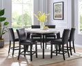 Carrara Counter Chair Set Of 2 Black Black Wood