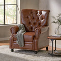 Recliner Chair Light Brown Pu